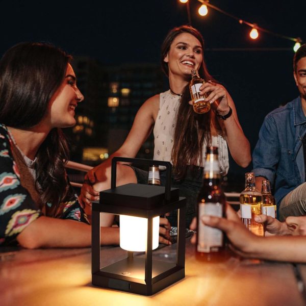 LETRY Outdoor Table Lamp, Brightness LED Nightstand Lantern, Portable Rechargeable Solar Lamp Waterproof, Touch Control Outdoor Lamps Cordless Lights Decorative for Patio/Walking/Reading/Camping - Image 6