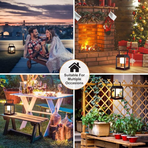 LETRY Outdoor Table Lamp, Brightness LED Nightstand Lantern, Portable Rechargeable Solar Lamp Waterproof, Touch Control Outdoor Lamps Cordless Lights Decorative for Patio/Walking/Reading/Camping - Image 7
